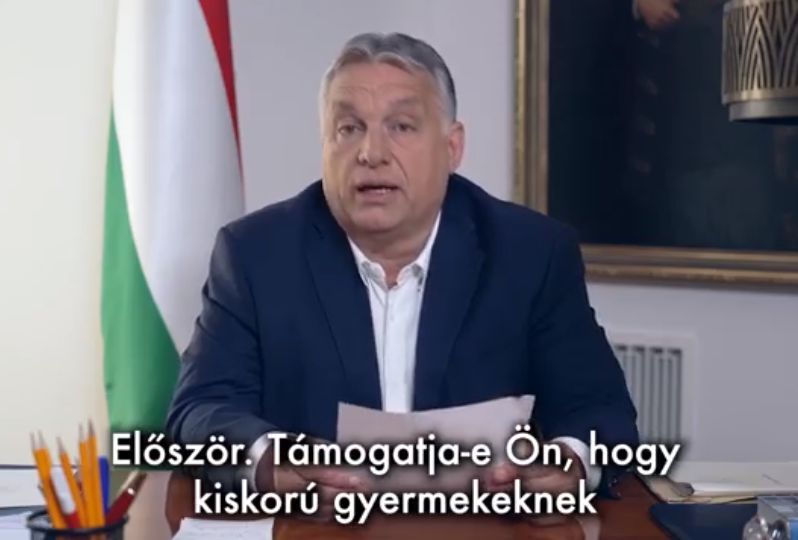 Nemátalakítás gyerekeknek: Orbán népszavazást jelentett be 