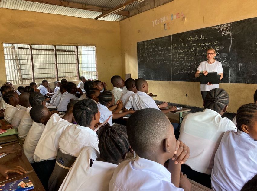 Debreceni önkéntes Kongóban, ahol 60 gyerek is jár egy osztályba