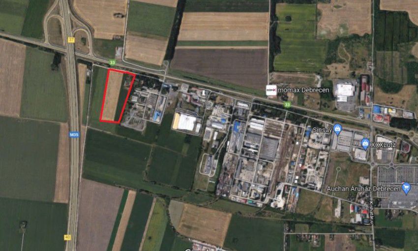 Újabb gyár épülhet Debrecenben, az M35-ös autópálya közelében