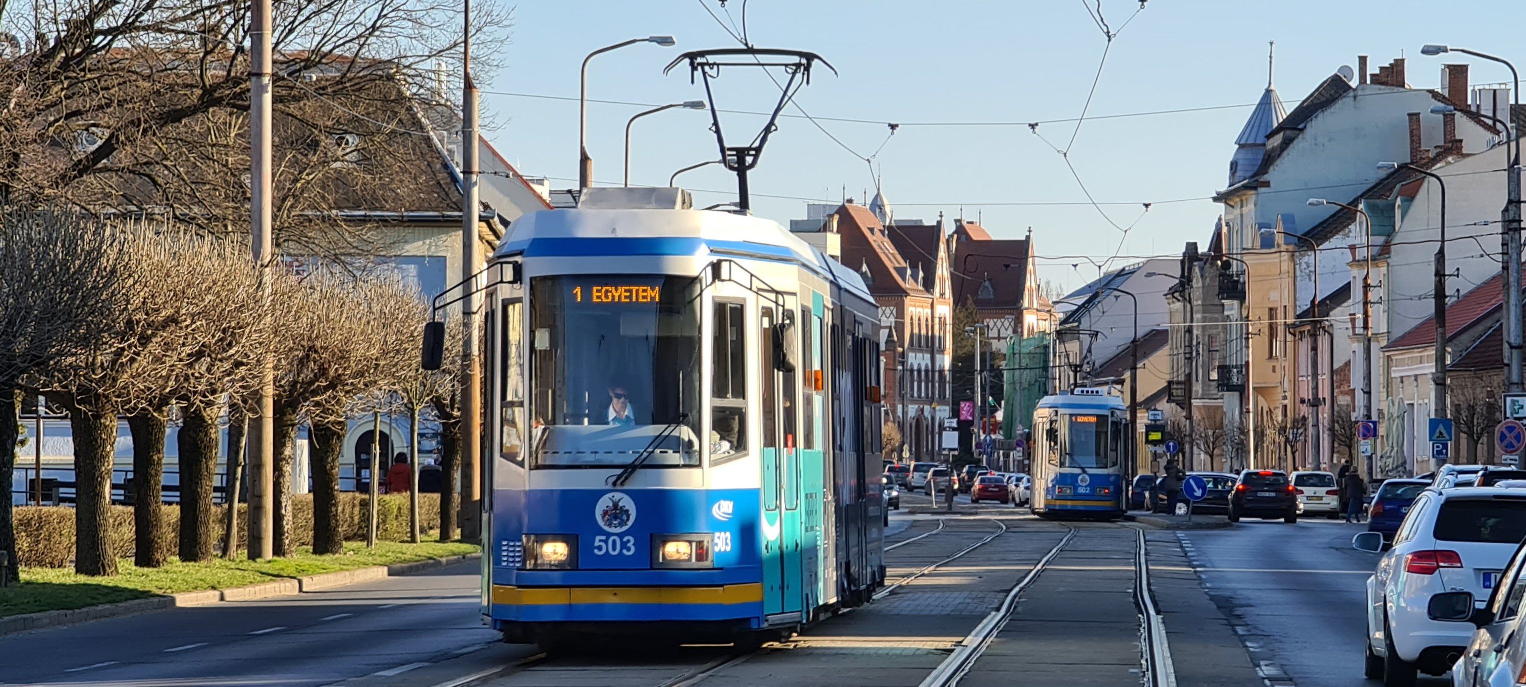 Baleset Debrecenben: két szakaszban jár az 1-es villamos