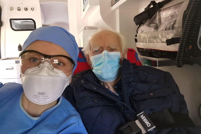 Felgyógyult a koronavírusból egy százéves lengyel beteg
