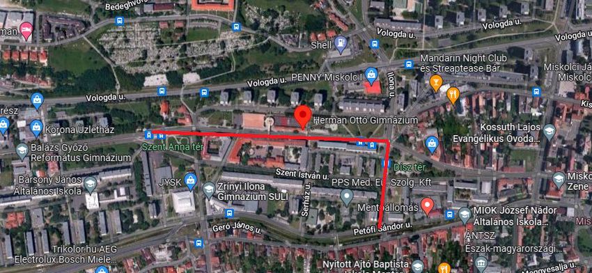 Csőtörés miatt villamospótló autóbuszok járnak Miskolcon