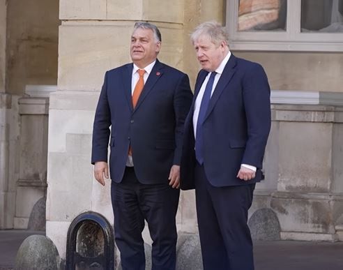 Boris Johnsonnal tárgyalt Londonban Orbán Viktor