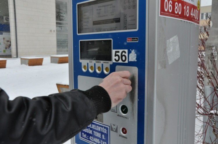 Új parkolóautomatákat venne a NYÍRVV