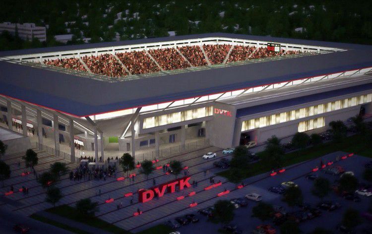 Jól halad a DVTK-stadion építése