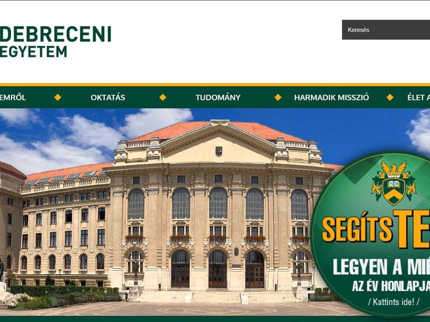 Ha kattint, több elsőséget is elhozhat a Debreceni Egyetem