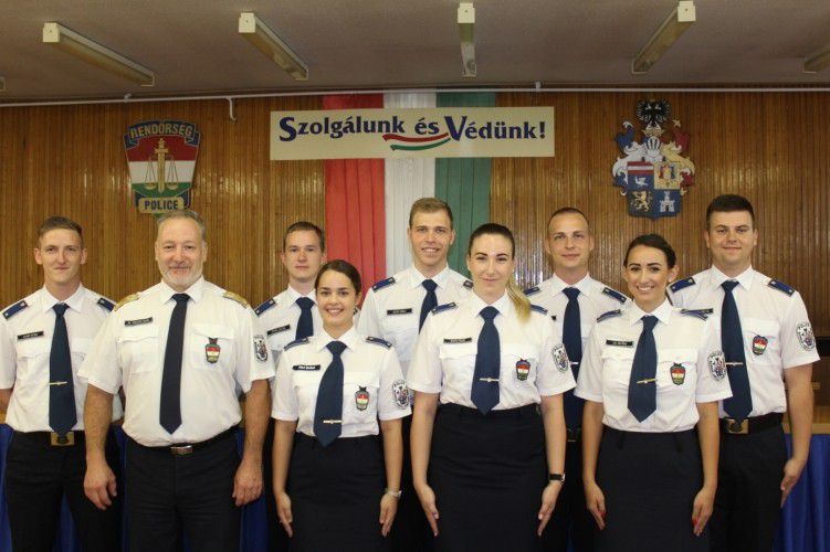 Csinos és fess új rendőrtisztjei vannak Borsod megyének