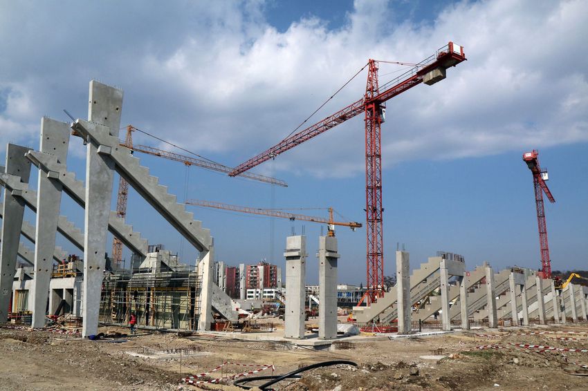 Így áll az új diósgyőri stadion építése +Fotók