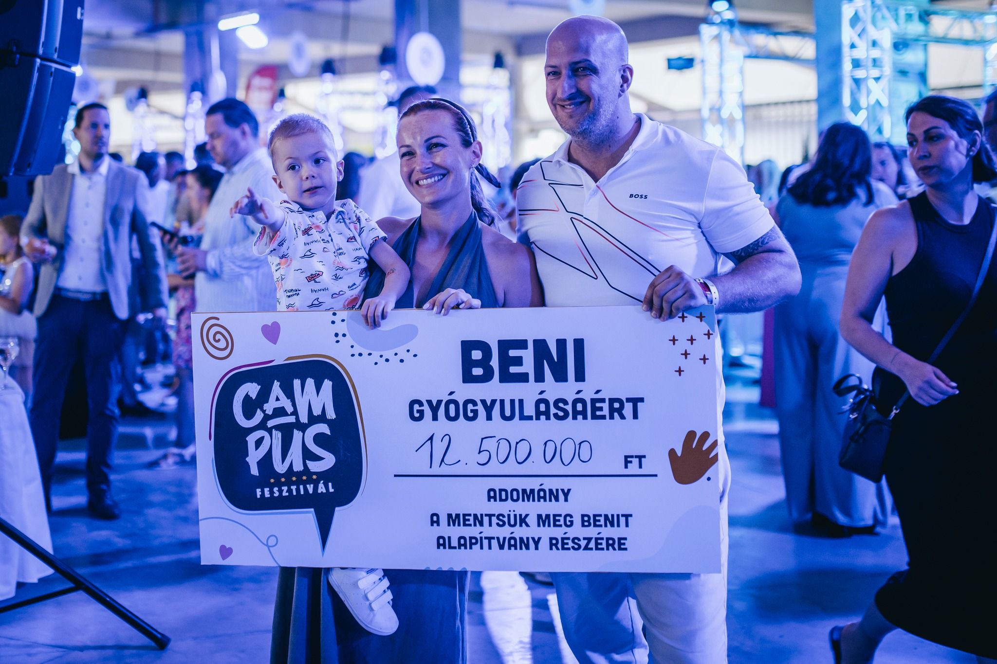 A Campus Fesztivál a segítségről is szól: 12,5 millióval támogatták a nagybeteg Benit