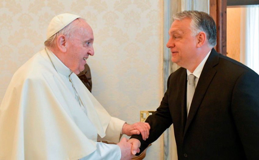 Ferenc pápa fogadta Orbán Viktort a Vatikánban