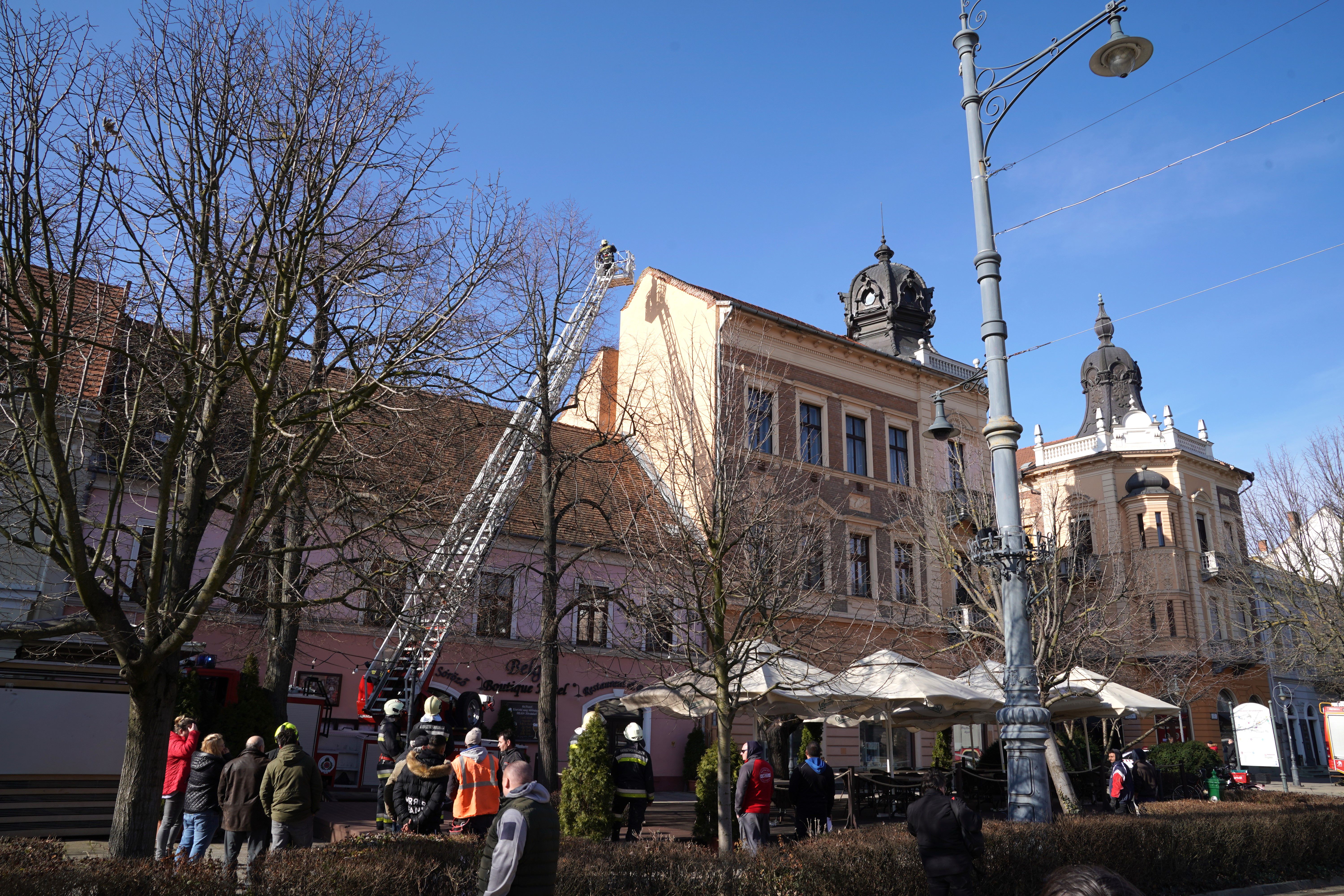 Vészhelyzet Debrecen belvárosában