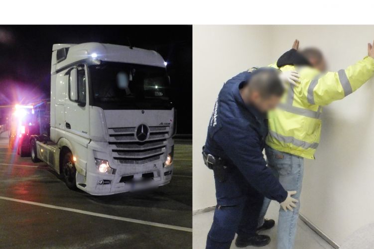 Lefoglaltak egy kamiont a biharkeresztesi rendőrök 