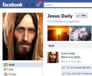 Jézus a Facebookon