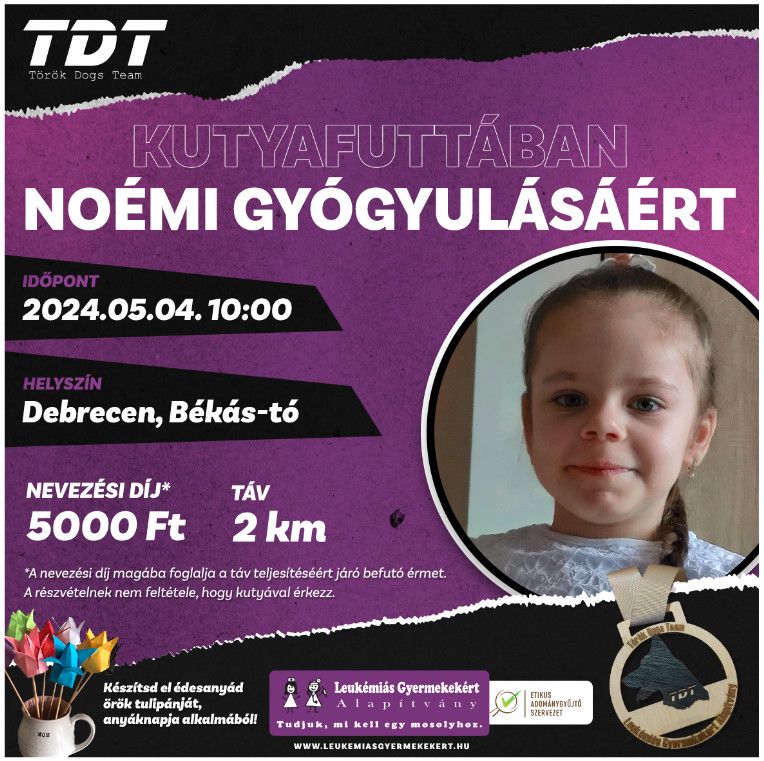 Debreceni összefogás az ötéves Noémi gyógyulásáért