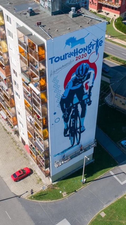 A legújabb kazincbarcikai alkotás témája a Tour de Hongrie
