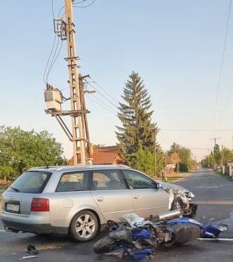 Megsérült egy motoros egy Debrecen melletti balesetben