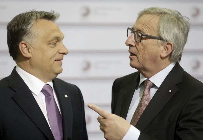 Juncker álhírterjesztőnek nevezte Orbán Viktort
