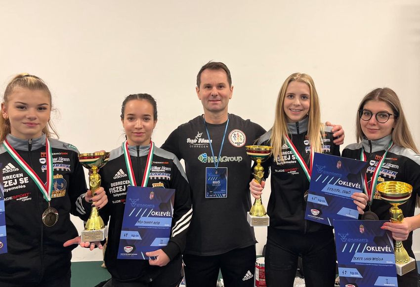 Debreceni súlyemelő hölgyek diadala az országos bajnokságon