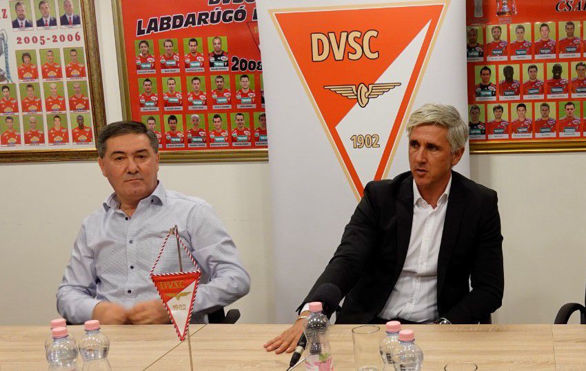 Szima Gábor bemutatta a DVSC új vezetőedzőjét