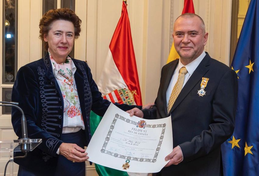 Debreceni vállalkozót tüntetett ki a spanyol király