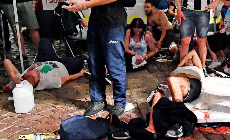Pánik tört ki Torinóban, sokan megsérültek