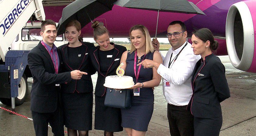 Debrecen a Wizz Airt ünnepli