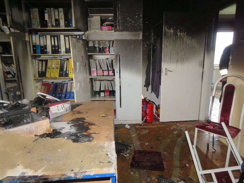 Szándékosan gyújtották fel a hivatalt Mátyuson +Fotók