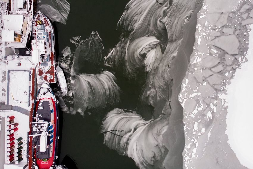 Elképesztő fotók a jeges Tiszáról