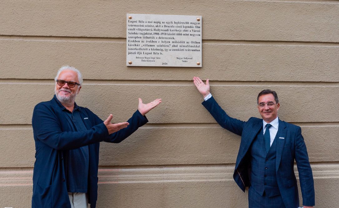 Emléktábla őrzi Lugosi Béla nevét Debrecenben