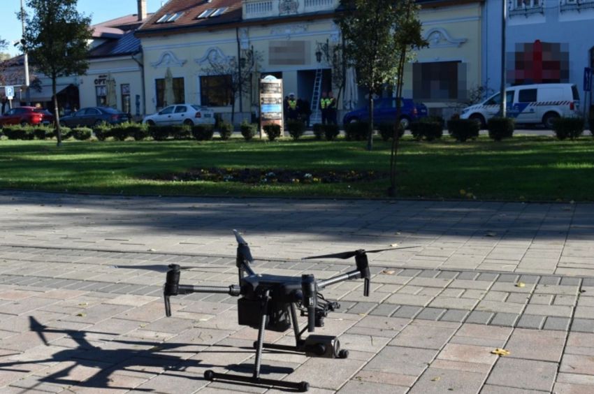 Drónnal figyeli a rendőrség a nyírbátori közlekedőket